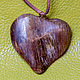 LEAF OR HEART? Petrified wood pendant. Pendants. michael-lidski (michael-lidski). Online shopping on My Livemaster.  Фото №2