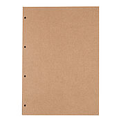 Канцелярские товары handmade. Livemaster - original item Block A4 sketchbook with Kraft sheets for notebook on rings. Handmade.