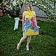 Summer dress from chiffon 'Peonies'. Dresses. Olga Lado. Online shopping on My Livemaster.  Фото №2