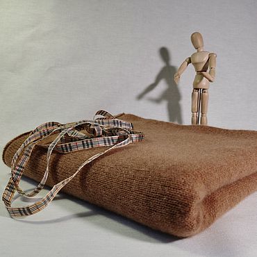 Аксессуары ручной работы. Ярмарка Мастеров - ручная работа Палантин кэмел. Handmade.