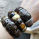 Bracelets made of black amber, white amber, rare amber. Bead bracelet. katya-47. My Livemaster. Фото №5