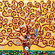 Árbol de la vida Klimt. Pintura interior con piedras semipreciosas. Pictures. Irina Bast. Artist with cat (irina-bast). Ярмарка Мастеров.  Фото №4