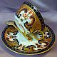 ROYAL CROWN DERBY 19в АНТИК.ИМАРИ ЧАЙНАЯ ПАРА ЗОЛОЧЕНИЕ КОБАЛЬТ АНГЛИЯ, Чайные пары, Ростов-на-Дону,  Фото №1