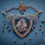 Украшения handmade. Livemaster - original item Copper necklace 