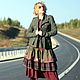 Юбка бохо "Зелень на красном". Юбки. Елена. Бохо одежда 'Дело вкуса' (elena-delovkusa). Интернет-магазин Ярмарка Мастеров.  Фото №2