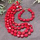 Long Beads / Necklace natural red coral. Beads2. naturalkavni. My Livemaster. Фото №6