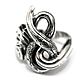 Кольцо серебряное Snakes Knot TRS0736. Кольца. Blacksilver. Интернет-магазин Ярмарка Мастеров.  Фото №2