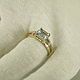 Золотое кольцо с Аквамарином и бриллиантами. Кольца. taa_family. Ярмарка Мастеров.  Фото №6