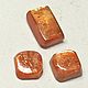 Солнечный камень «Конфетти» /Мадагаскар – Трио. Кабошоны. ТАНАГРА gemstones (винтаж). Интернет-магазин Ярмарка Мастеров.  Фото №2