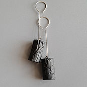 Украшения handmade. Livemaster - original item Long earrings made of wood. Handmade.