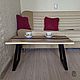 Журнальный стол-река из карагача. Столы. Akutrau Woodworking. Ярмарка Мастеров.  Фото №4