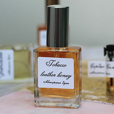Косметика ручной работы. Ярмарка Мастеров - ручная работа Авторские духи «Tobacco leather honey» селективный парфюм, 5 мл. Handmade.