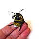 Order Bumblebee brooch 'The First. Spring.'. ETNOMIR (ethnomir). Livemaster. . Brooches Фото №3