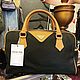 Винтаж: Сумка-мини Boston YSL из черного ПВХ и коричневой кожи, Сумки винтажные, Калининград,  Фото №1