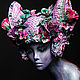Copy of Unique handmade fantasy feather and flowers headdress. Carnival Hats. Evgeny Freeone. My Livemaster. Фото №6