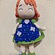 Кукла вязаная ручной работы, интерьерные игрушки. Амигуруми куклы и игрушки. Эталон Шёлк. Интернет-магазин Ярмарка Мастеров.  Фото №2