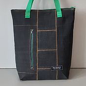 Сумки и аксессуары handmade. Livemaster - original item shopper: Travel Shoulder Bag Denim Shopping Bag. Handmade.