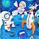 Космическая поделка "Юный космонавт на Луне", Сувениры по профессиям, Москва,  Фото №1