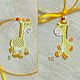 Embroidery LOVERS suspension toy giraffe toys FSL. Gifts for February 14. materials for creative Anna Sintez. My Livemaster. Фото №6