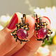 Jewelry set with rubies. R-R 18. Jewelry Sets. Fashion shop. Online shopping on My Livemaster.  Фото №2