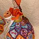 Кукла грелка на чайник. Дымковская масленица. Народные сувениры. SewingStory by Anet. Интернет-магазин Ярмарка Мастеров.  Фото №2