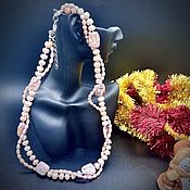 Beads: pearl 4-row necklace