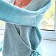 Джемпер женский вязаный из бирюзовой шерсти  с ангорой. Джемперы. Sweater Star Вязание на заказ.. Интернет-магазин Ярмарка Мастеров.  Фото №2