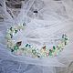 Wedding wreath. Crystal-mint, Hair Decoration, St. Petersburg,  Фото №1
