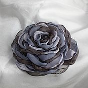 Украшения ручной работы. Ярмарка Мастеров - ручная работа Роза "Серая дымка". Handmade.