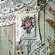 Заказать Винтажная подвеска с вышивкой "Летний букет". Филатова Елена (floral-embroidery). Ярмарка Мастеров. . Подвески Фото №3