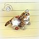 Needle felted toy kitten, Felted Toy, St. Petersburg,  Фото №1