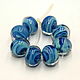 Set of 8 beads 13 (14) mm, handmade lampwork. Beads1. GlassNatalyaDarlin. Online shopping on My Livemaster.  Фото №2