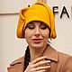 hats: Felt hat yellow daffodil. Hats1. EDIS | дизайнерские шляпы Наталии Эдис. My Livemaster. Фото №5