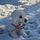 Order Soft toys: White dog. Felt toys (rushanatim). Livemaster. . Stuffed Toys Фото №3