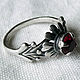 Order A ring with a crimson red insert. proshlyj-vek. Livemaster. . Vintage ring Фото №3