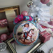 Сувениры и подарки handmade. Livemaster - original item Christmas ball Boy on a horse (collectible). Handmade.