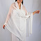 The stole is knitted from kidmocher White, Wraps, Kiev,  Фото №1