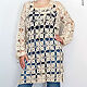 Openwork tunic dress made of cotton. Dresses. talking-sweater. Online shopping on My Livemaster.  Фото №2