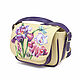 Satchel 'Iris and Dragonfly'. Classic Bag. Pelle Volare. Online shopping on My Livemaster.  Фото №2