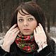 Снуд "Краски лета". Снуды. Авторские штучки Ксении Куликовой. Интернет-магазин Ярмарка Мастеров.  Фото №2
