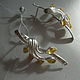 Order Earrings 'ORPHEUS' AMBER925 silver. Gems&Silver Jewelry. Livemaster. . Earrings Фото №3