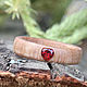 Деревянное кольцо с полудрагоценным камнем, Кольца, Санкт-Петербург,  Фото №1