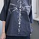 Балахон OVERSIZE с принтом. Туники. SHEVTSOVA design | Одежда Говорит. Ярмарка Мастеров.  Фото №4