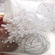 White snowflake 10 cm crocheted 1B/3. Christmas decorations. BarminaStudio (Marina)/Crochet (barmar). My Livemaster. Фото №5