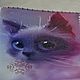 Обложка на паспорт "Лунный кот", Обложка на паспорт, Геленджик,  Фото №1