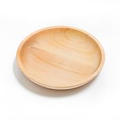 Посуда handmade. Livemaster - original item Plate wooden round D24,5 N4,5. Art.2084. Handmade.
