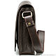 Leather bag 'Mitchell mini' (dark brown). Classic Bag. Russian leather Guild (sachet-spb). My Livemaster. Фото №5