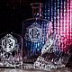 Эксклюзив. Набор для виски с МОНОГРАММОЙ. Графины. Glass-Deco | Gift. Ярмарка Мастеров.  Фото №5