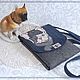 Bag-tablet 'Bulldog'. Classic Bag. Tera. Bags and backpacks with embr. Online shopping on My Livemaster.  Фото №2
