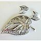 Винтаж: "Coro Leaf" Серебряный комплект. Комплекты украшений винтажные. ANTIQUE_GOLDEN_ROSE. Ярмарка Мастеров.  Фото №5